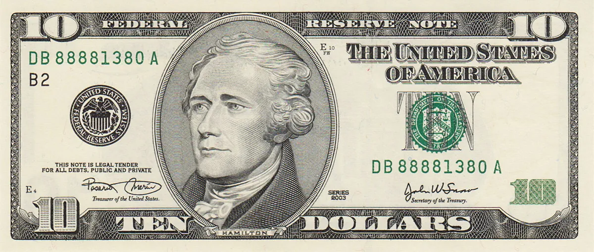 Ten dollar bill — the total cost of a Melia license